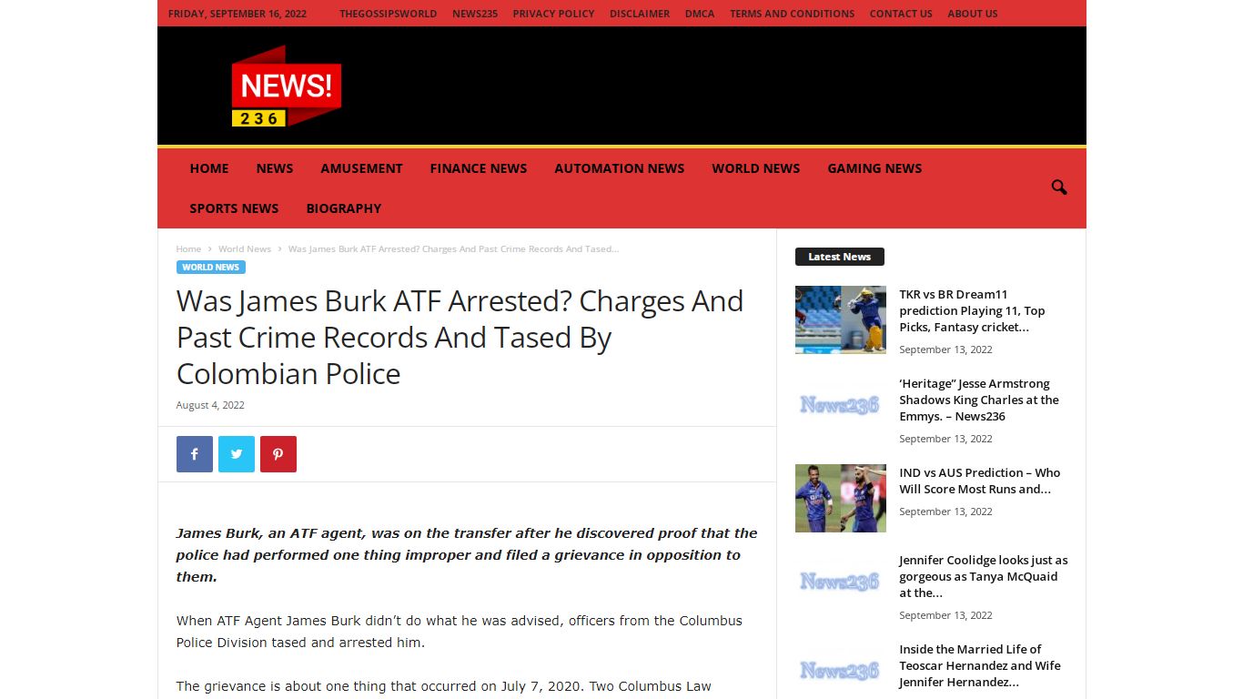 Was James Burk ATF Arrested? Charges And Past Crime Records And Tased ...